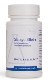 Biotics Ginkgo Biloba (24%) Tabletten 60TB