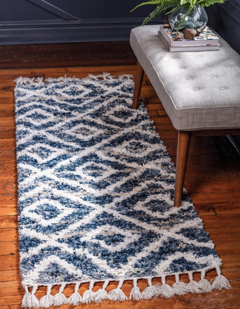 Teppich TOP SHAG 2 - blau - 249x79 cm