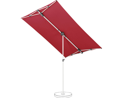 Suncomfort FlexRoof marktparasol, parasol 210 x 150 cm, aurora rood