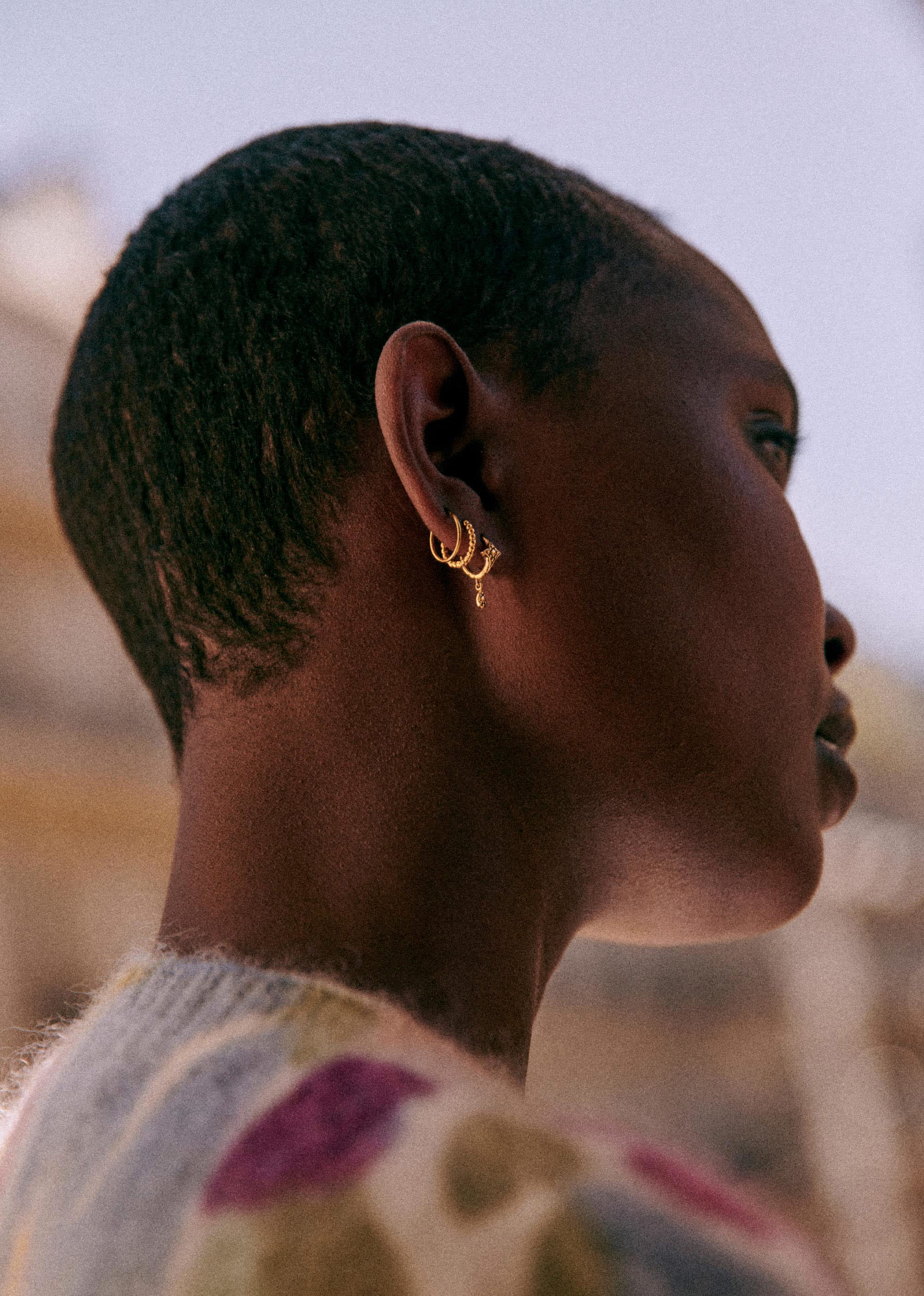 Anneaux Gaia - Doré - E-SHOP/BIJOUX Boucles d'Oreilles 5905781
