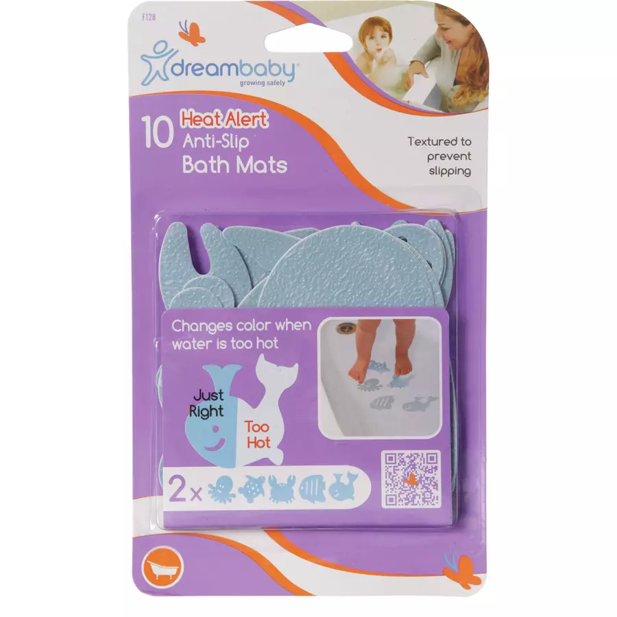 Dreambaby® Badeeinlage farbverändert und rutschfest 10er Pack in blau
