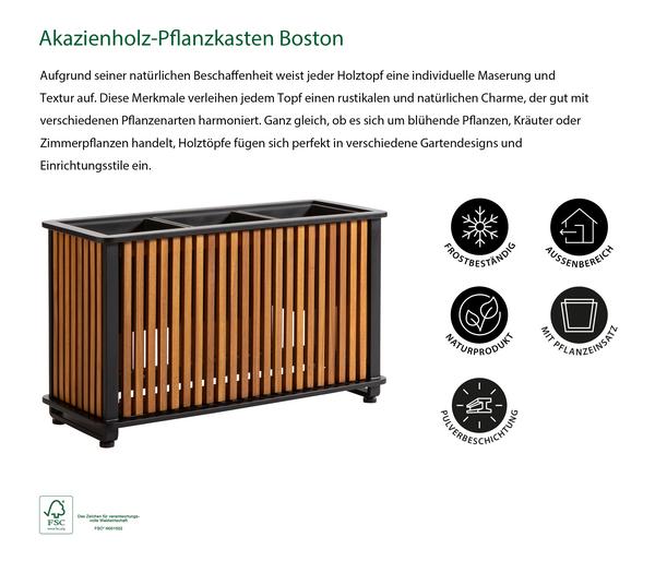 Dehner Akazienholz-Pflanzkasten Boston,