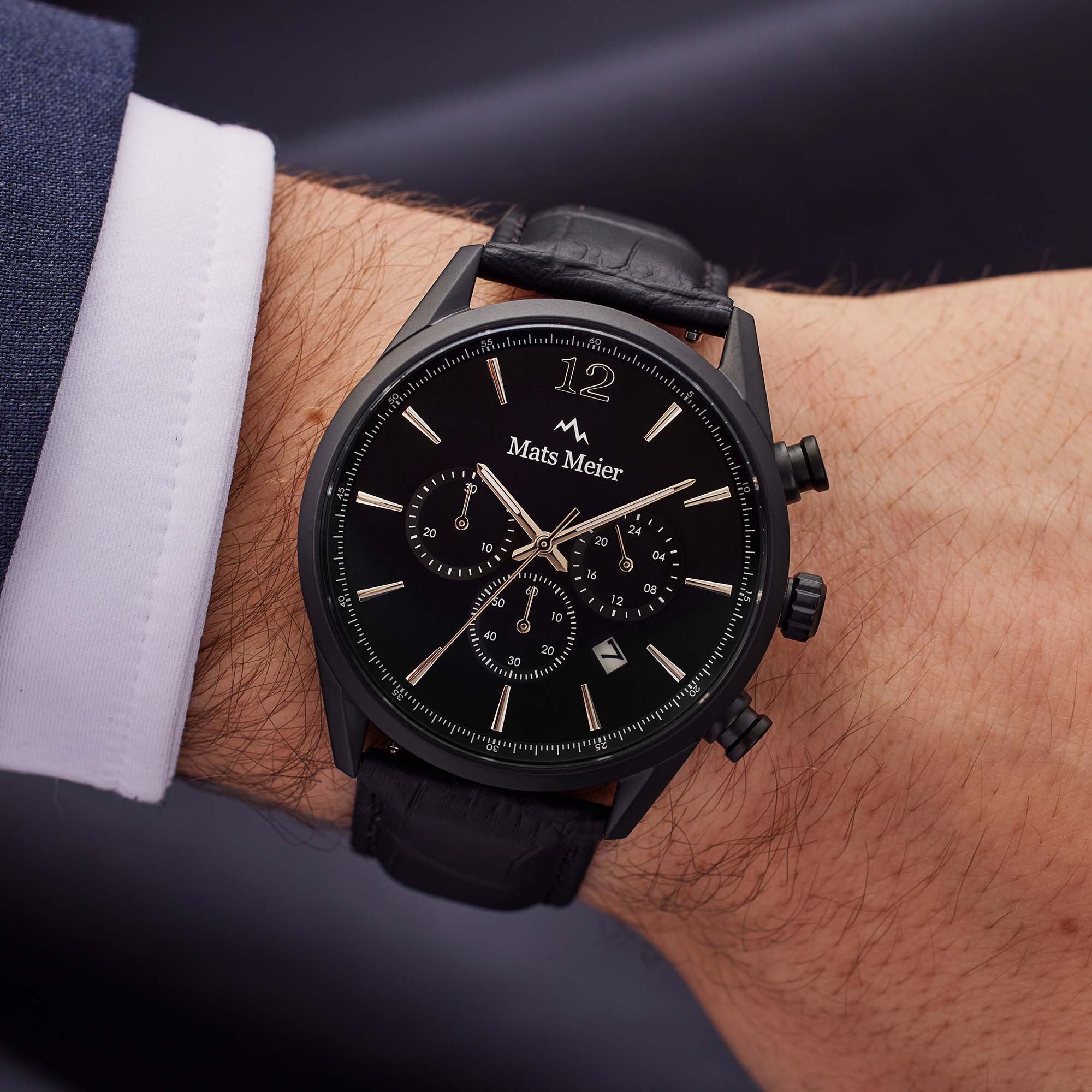 horloge Mats Meier Mats Meier Zwart