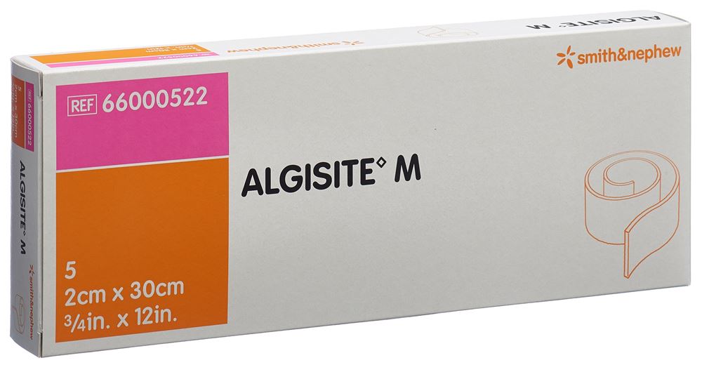 ALGISITE Alginat Tamponade<br>5 Stück, 2x30cm