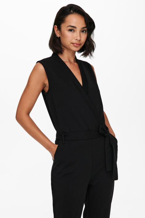 Jacqueline de Yong zwarte dames jumpsuit