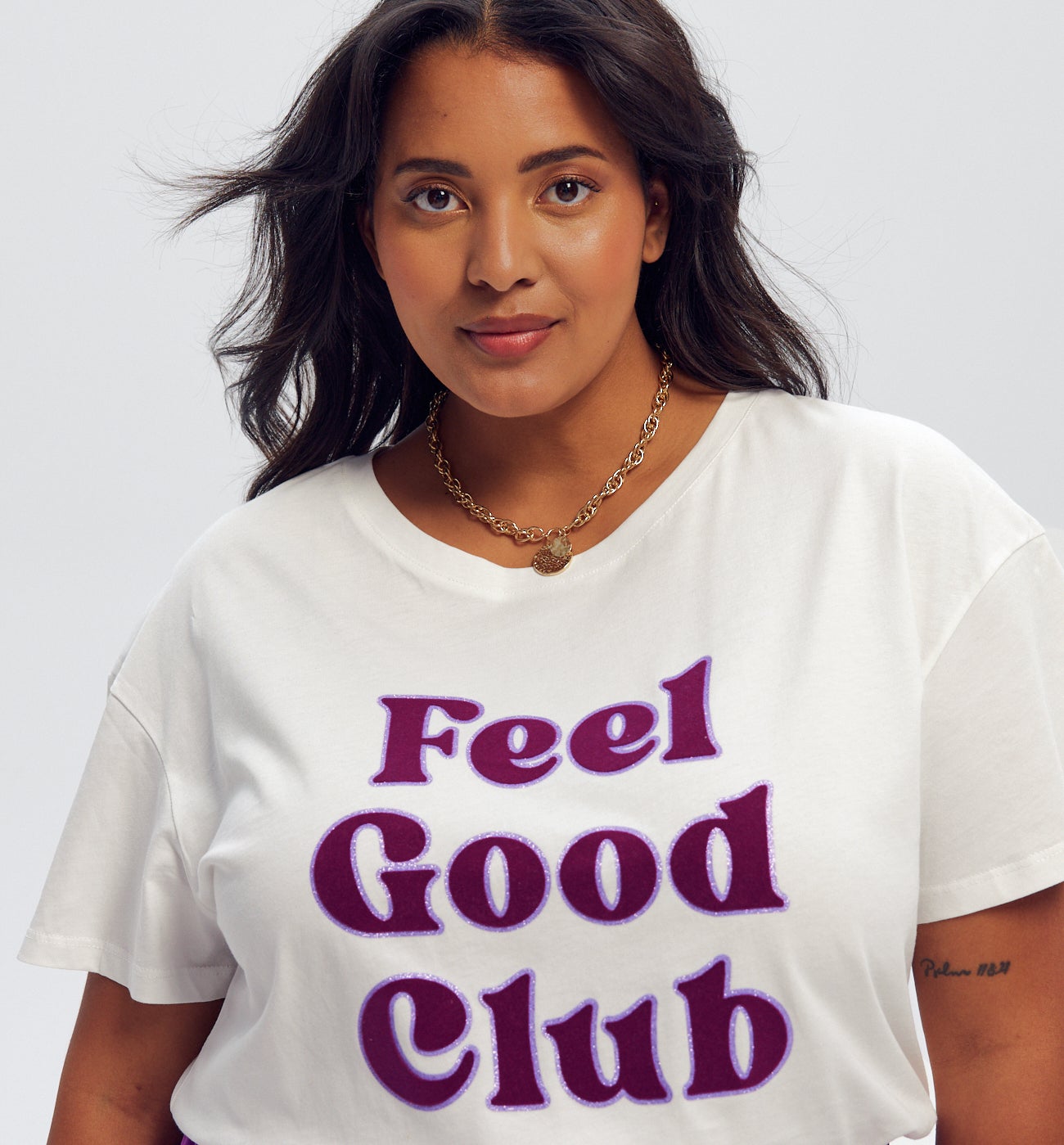 T-shirt à message Femme - Imprimé écru