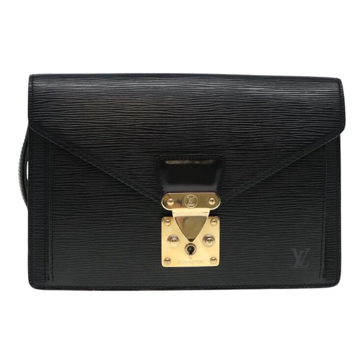 Louis Vuitton Vintage Louis Vuitton Clutch Black