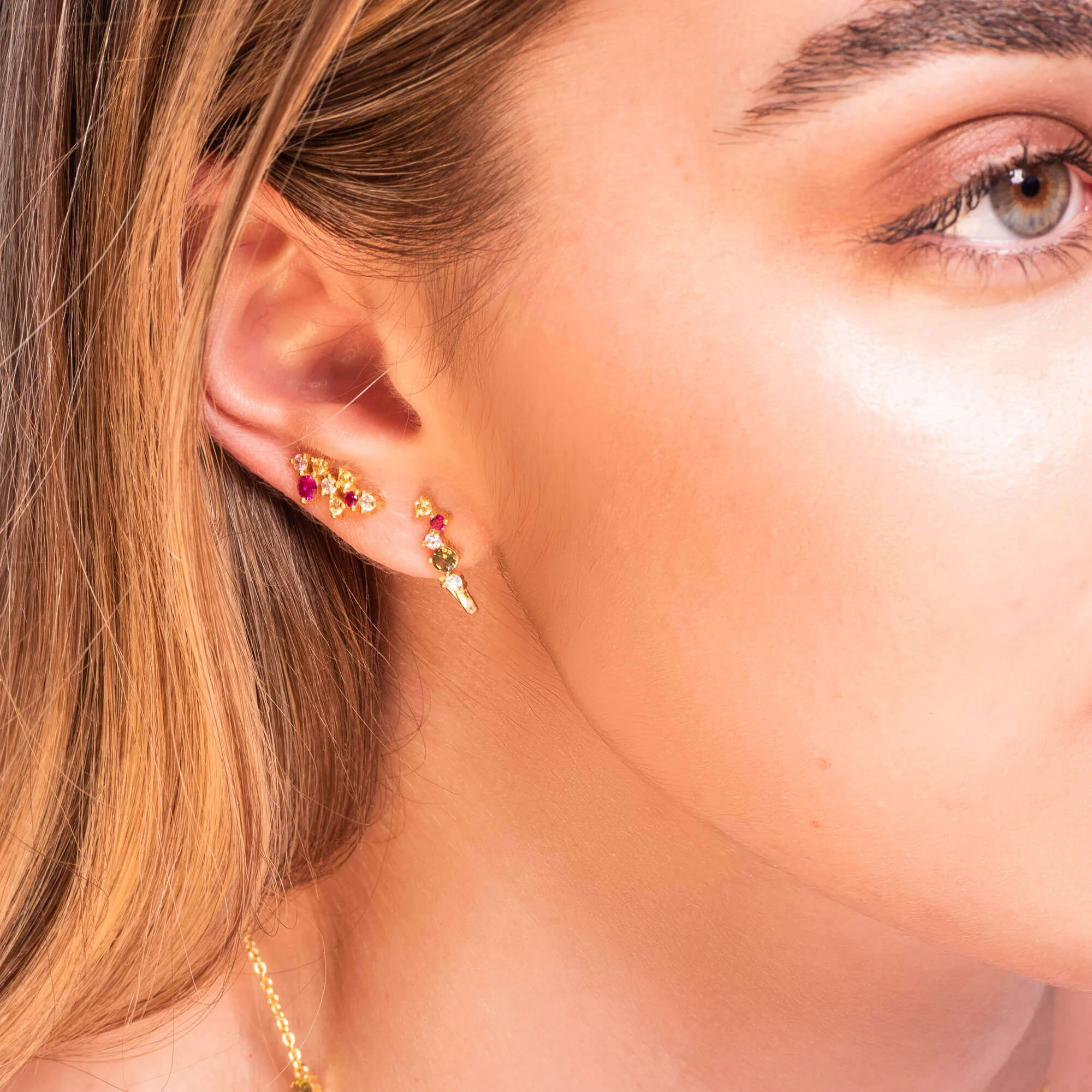 JASMINE - Les boucles d'oreilles grimpantes | Rose