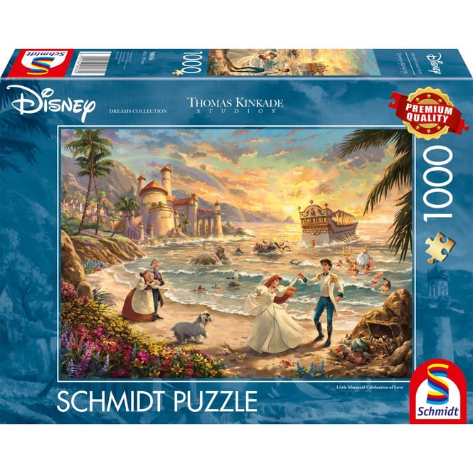 Puzzle - Thomas Kinkade - Disney - The Little Mermaid - Celebration of Love - 1000 Teile