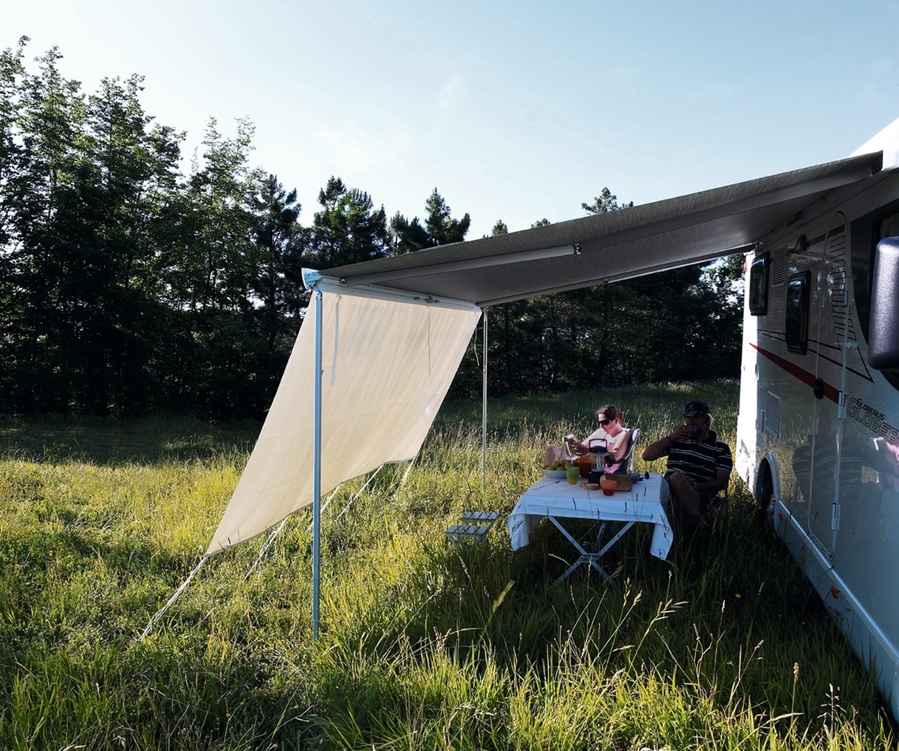Thule View Blocker G2 Front, Sonnenschutz Markise Vorderwand