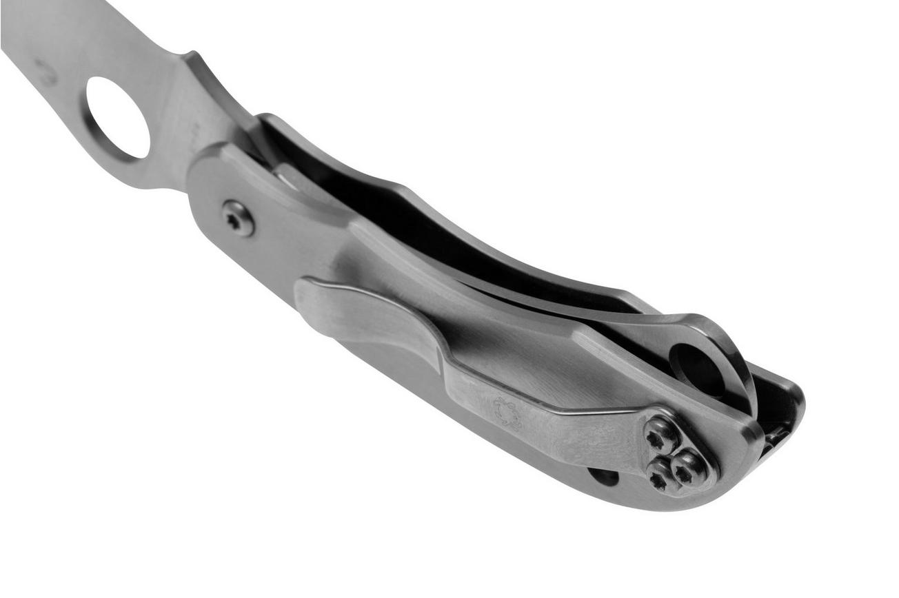 Spyderco Clipitool Plain/Serrated C176P-S Stainless Steel, zakmes