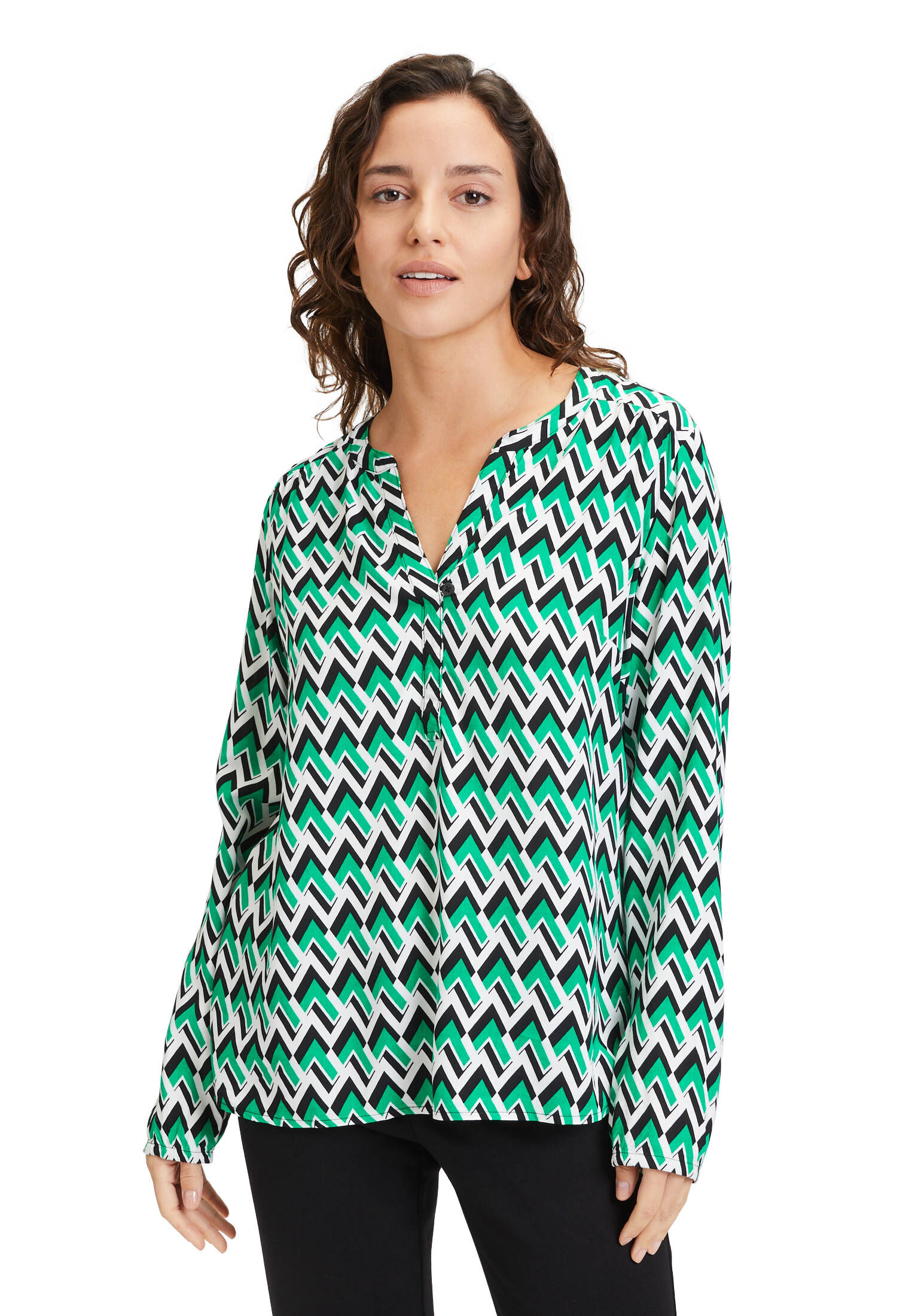 Betty Barclay| Damen Schlupfbluse mit Stehkragen