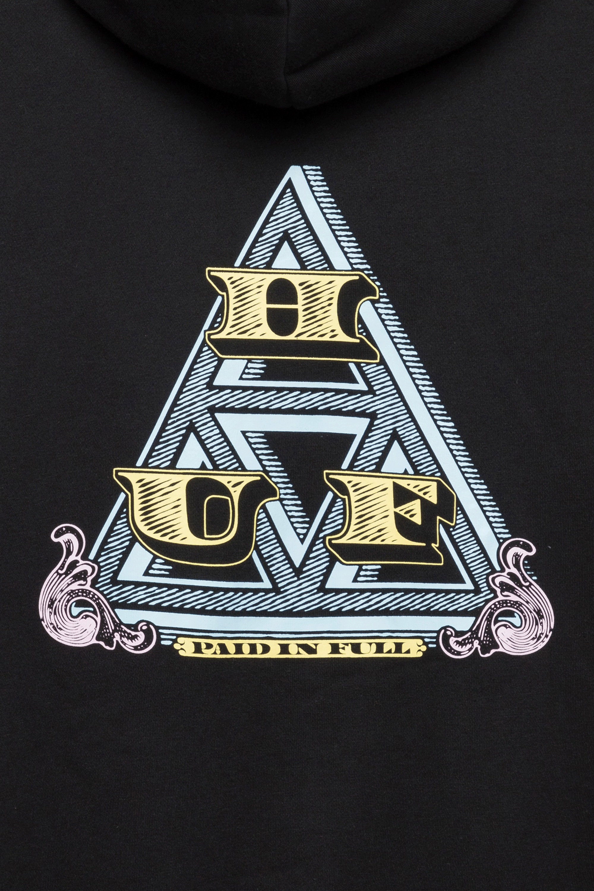 HUF hoodie PAID IN FULL Noir