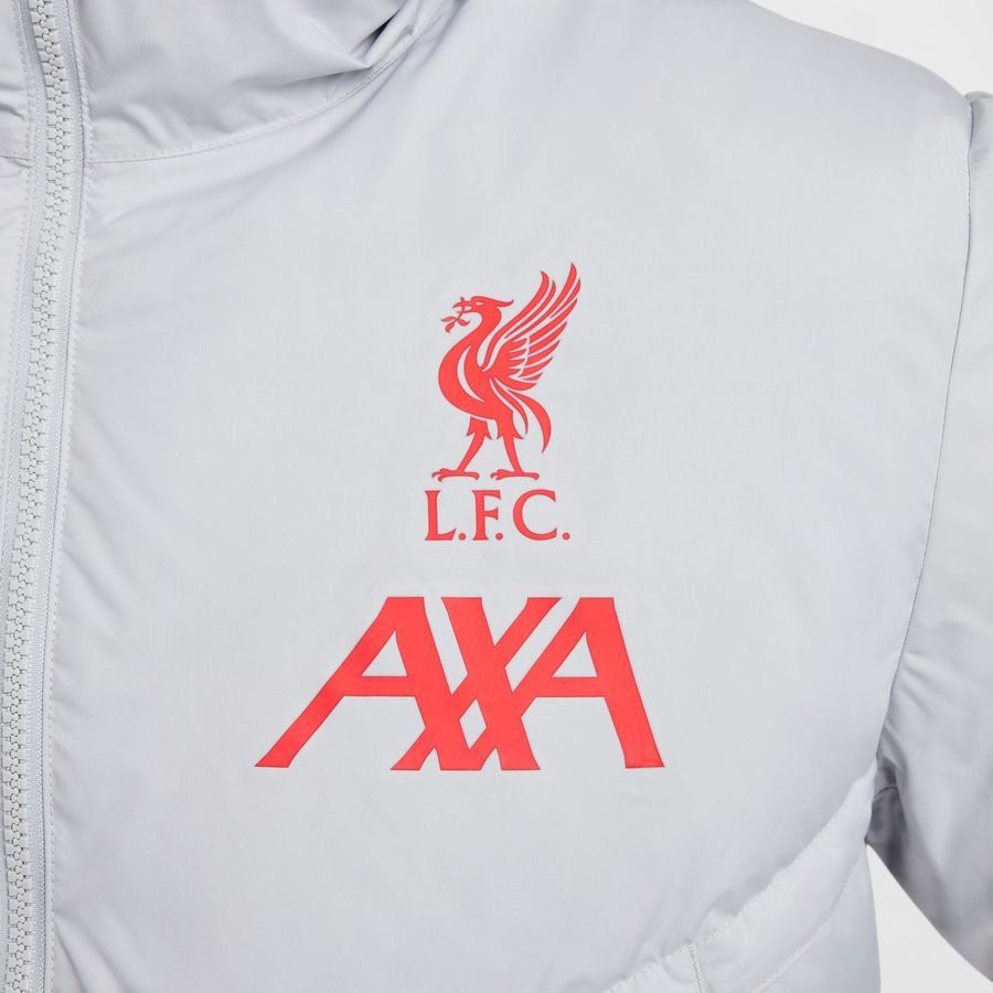 Liverpool Manteau d'Hiver Storm-FIT Coupe-Vent Primaloft Strike - Gris/Rouge