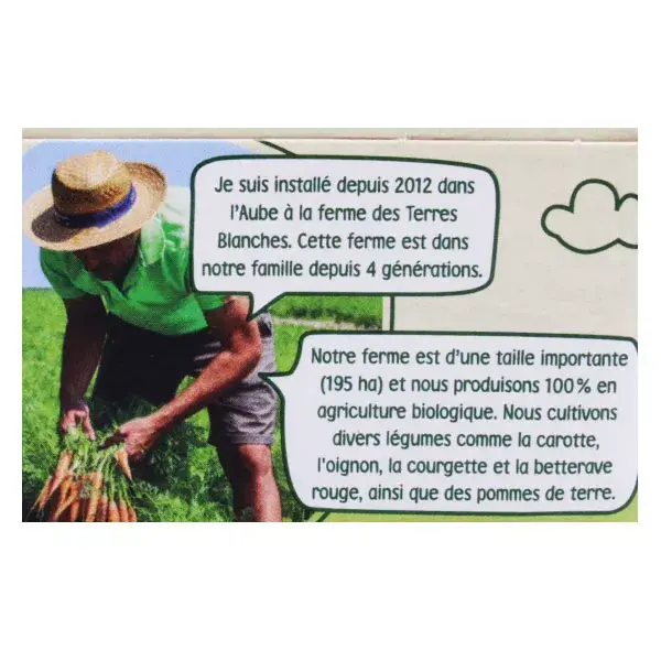 Blédina Colheitas Orgânicas Legumes da Horta Carne em Pote +6m 2x200g