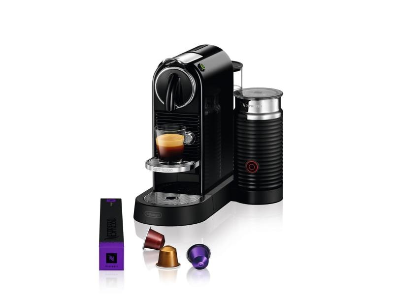 De'Longhi Kaffeemaschine Nespresso CitiZ & Milk EN267.BAE S Elegante Kapselmaschine der Original Line mit Aeroccino-Milchschäumer