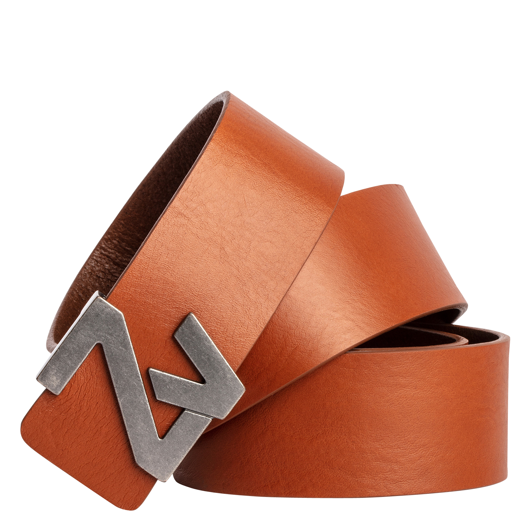 ZV INITIALE - Ceinture ZV en cuir | Marron