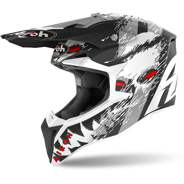 Airoh - Casque Wraap Demon Noir Mat / Blanc Mat / Gris