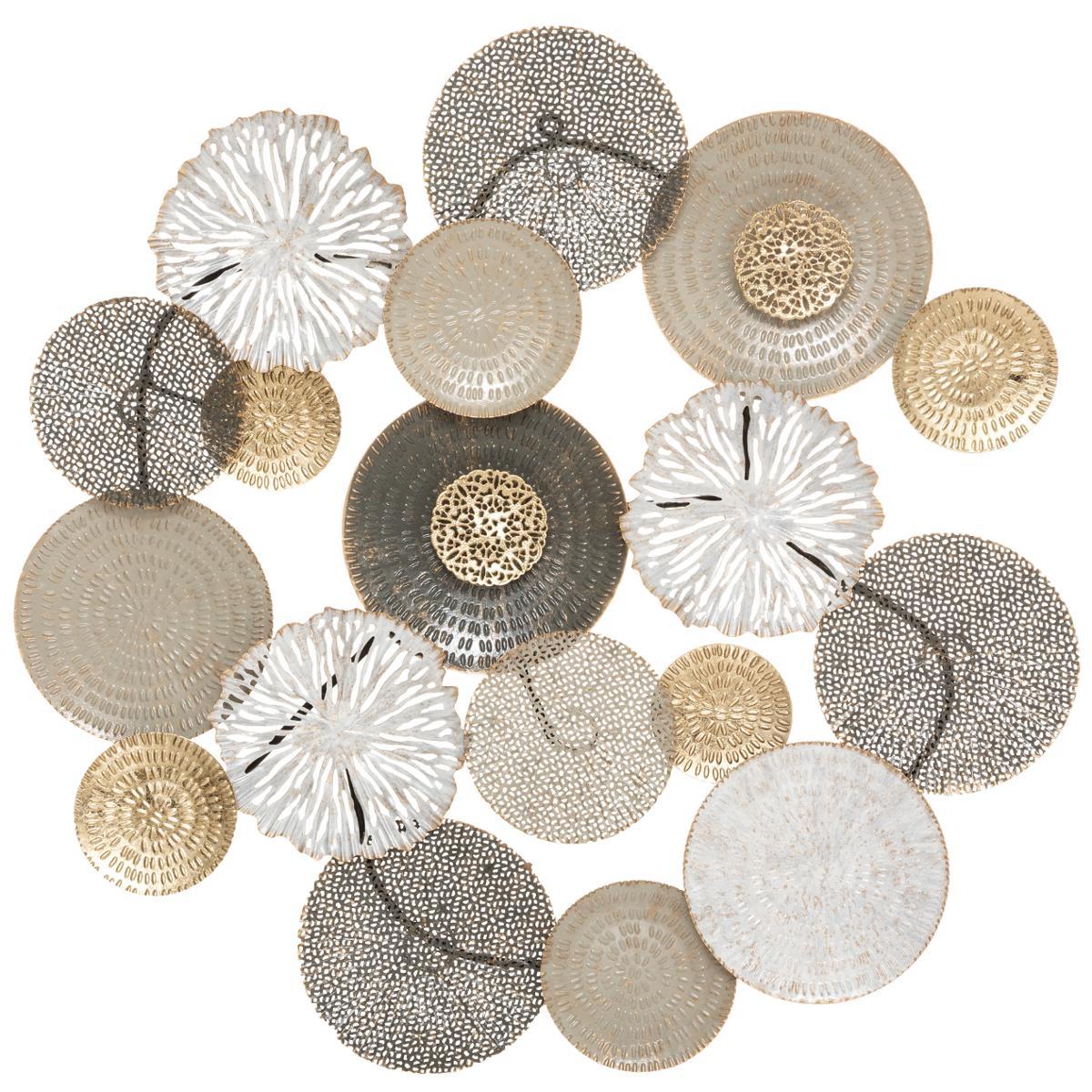 DECO MURALE METAL LEANA 80X80CM