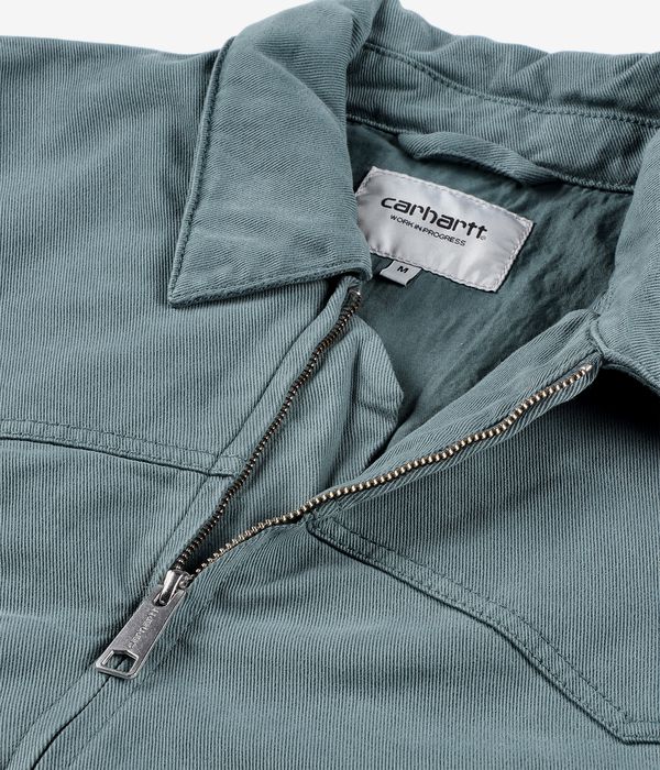 Carhartt WIP OG Santa Fe Dewey Jacke (silver pine garment dyed) online kaufen | skatedeluxe