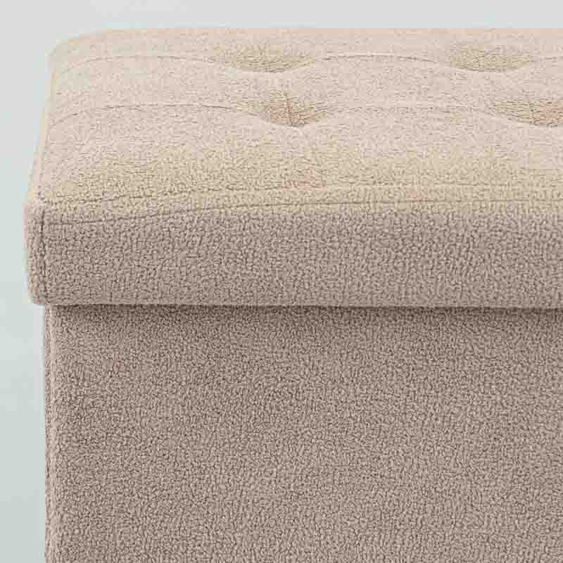 Pouf de rangement pliable carré 'Luxury'