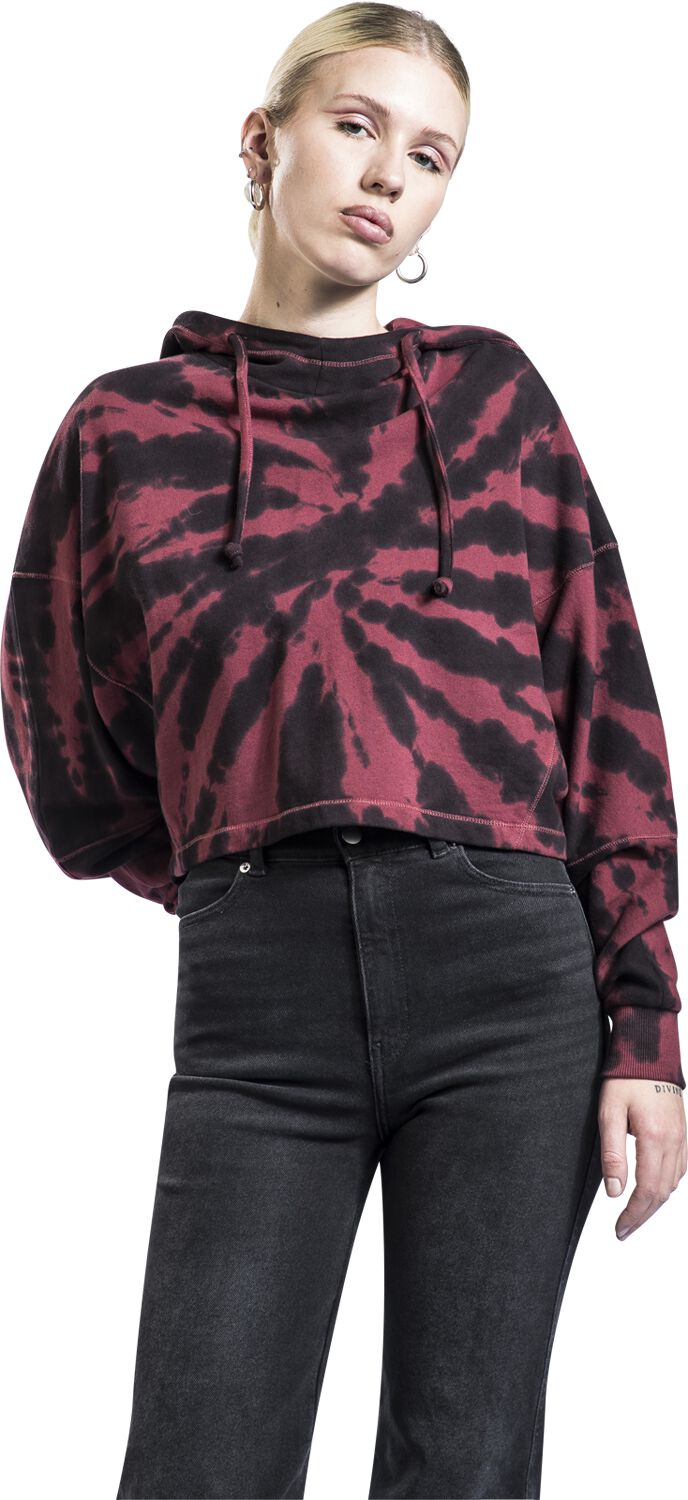 Sweat à capuche court tie-dye | RED by EMP Sweat-shirt à capuche