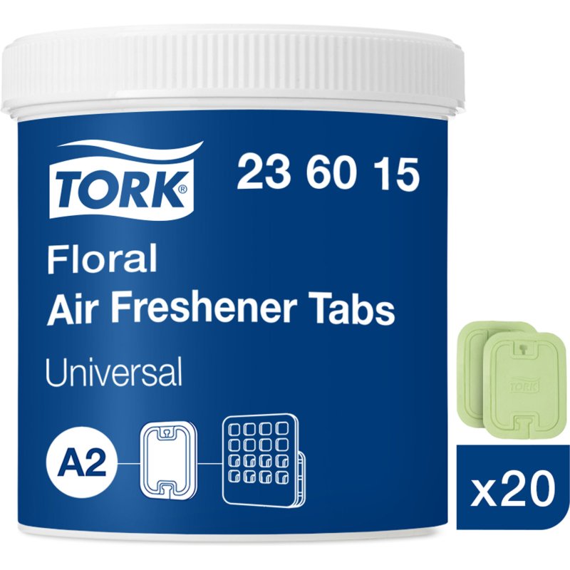 Désodorisant pastilles Tork A2 floral - Boîte de 20