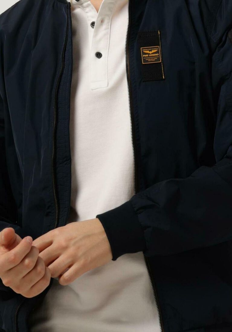 PME LEGEND donkerblauwe pme legend jack bomber jacket glazer 2.o flighter
