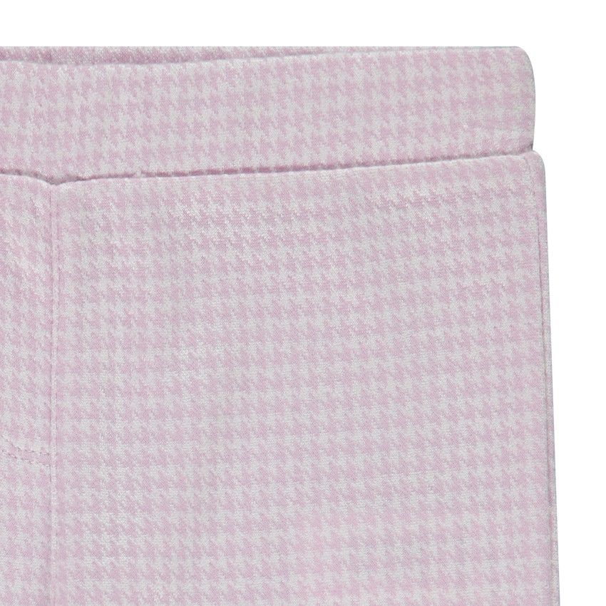 Jegging en milano motif pied-de-poule pour fille - Lilas