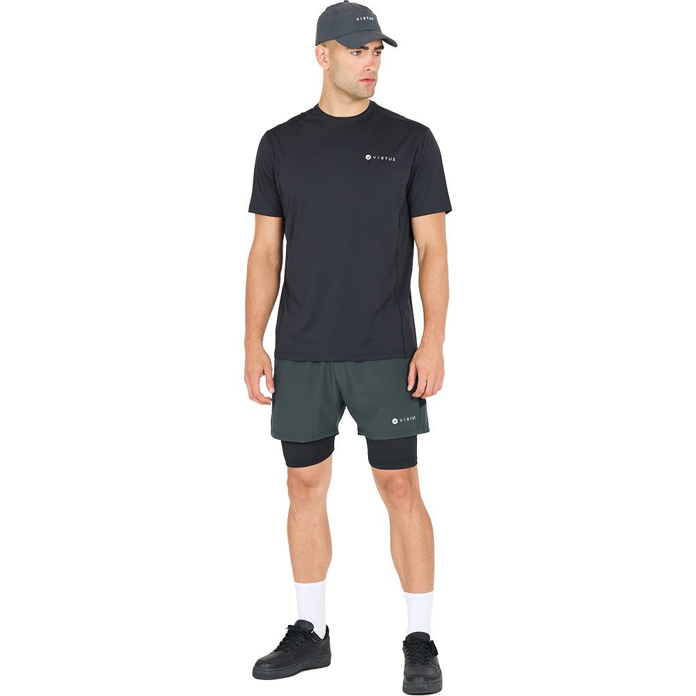 Virtus Dylan M 2-in-1 Stretch Shorts Herren woodland gray