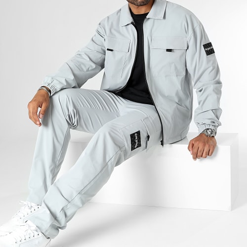 Ensemble Veste Zippée Et Pantalon Cargo 0046 0041 Gris