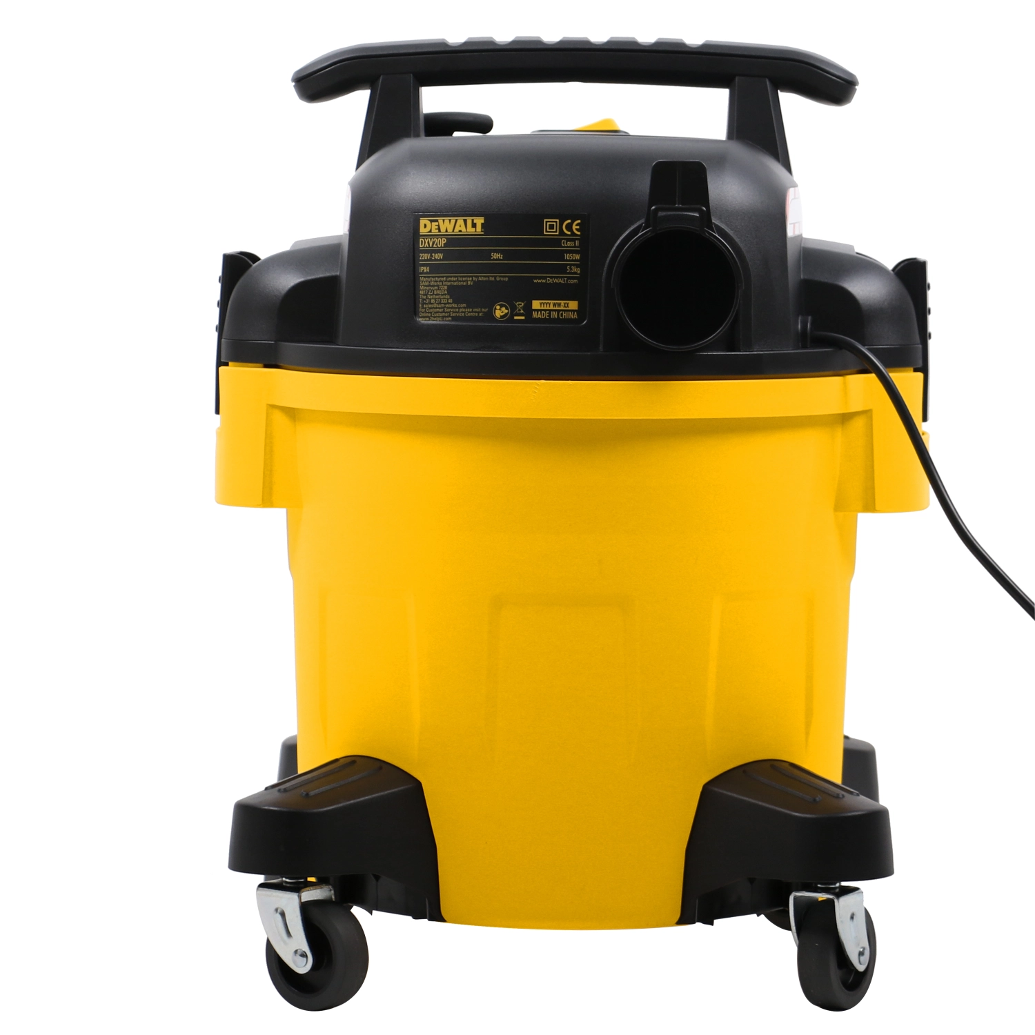 DeWALT DXV20P Stofzuiger - Nat/Droog - 1050W - 20L