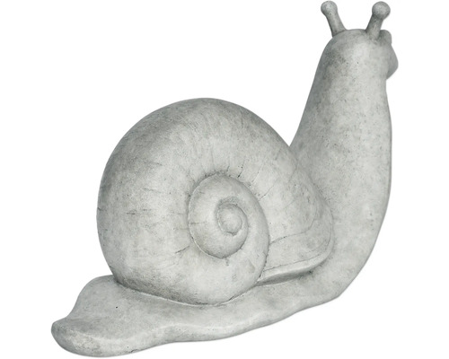 Tuinfiguur slak Lafiora 69 x 28 x 43 cm lichtgrijs