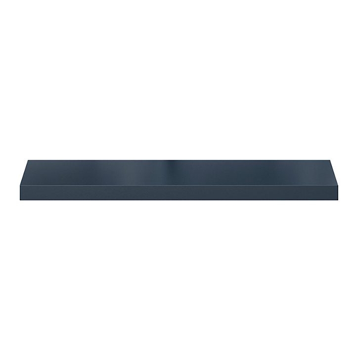 Tablette murale avec fixation invisible GoodHome Cusko bleu foncé 80 cm