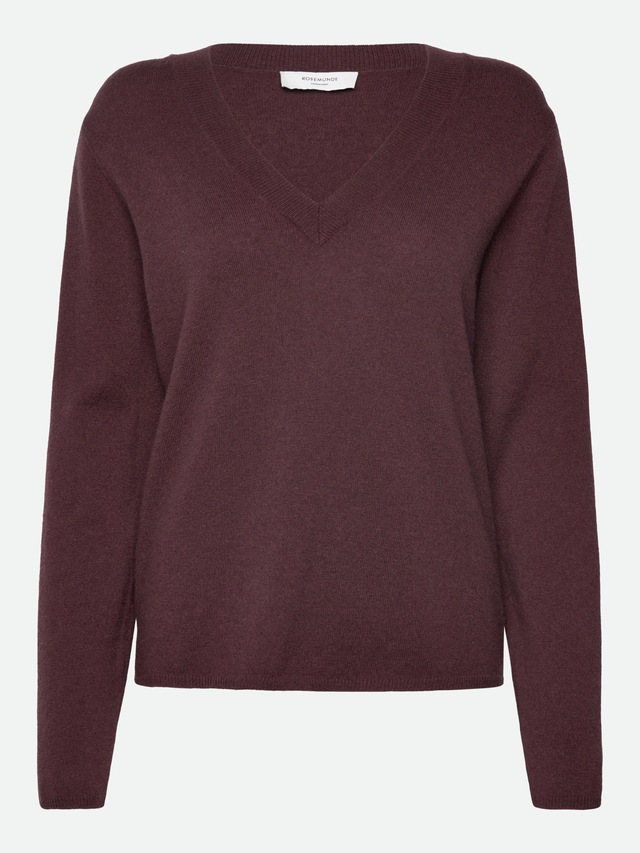 rosemunde V-Ausschnitt-Pullover »Laica v-neck«, V-Ausschnitt, Langarm, wärmend, schlicht, bequem, Baumwollmix