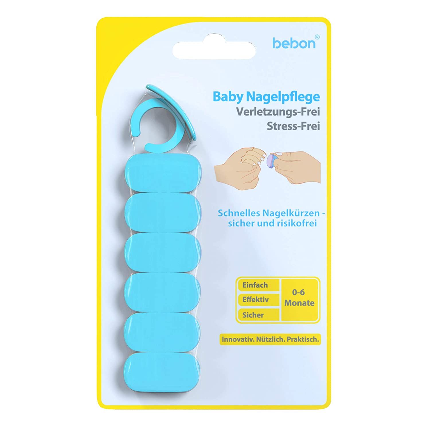 bebon Nagelpflege für Babys | Praktisches Babypflege-Set für Neugeborene ab 0 Monate