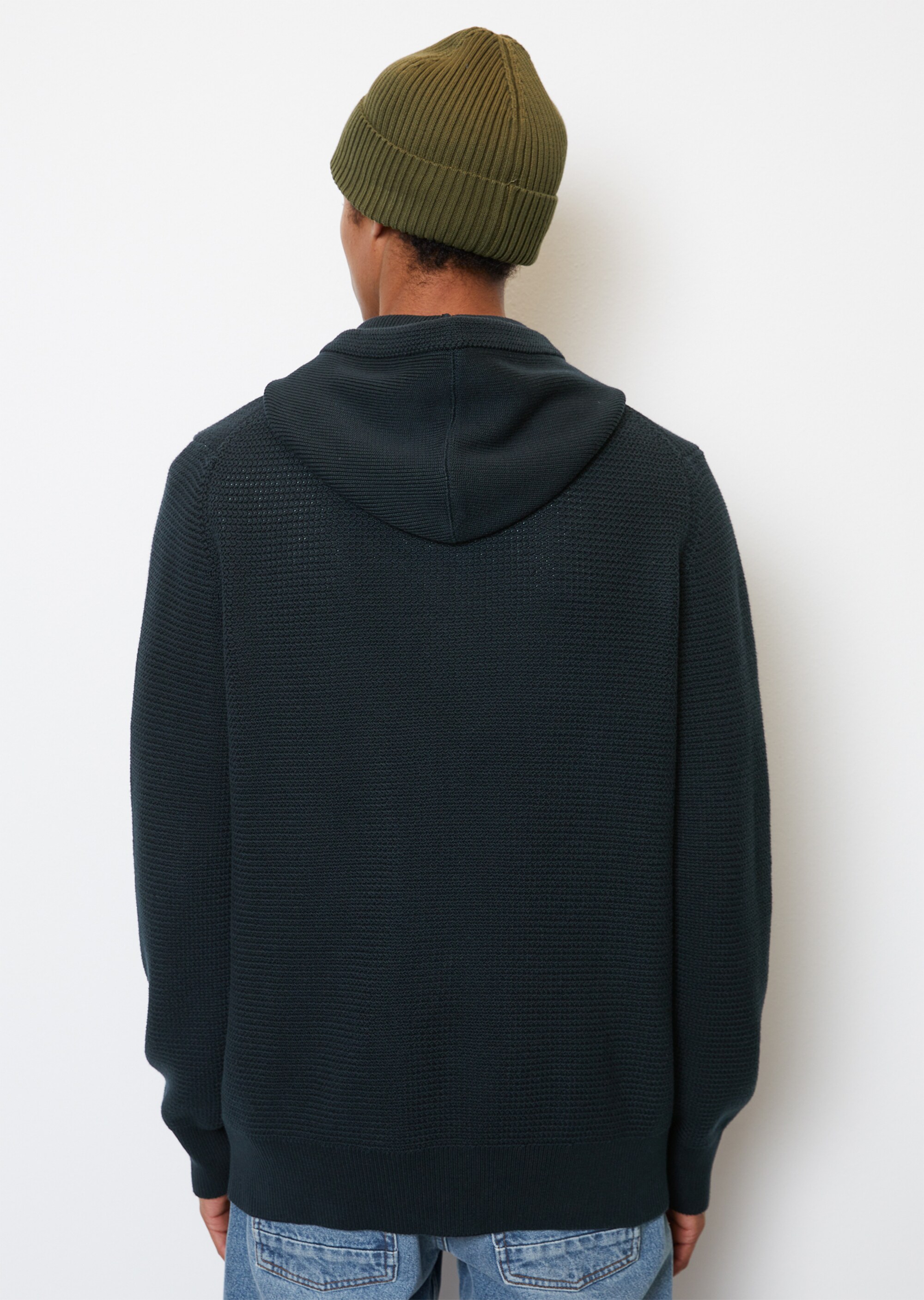 DfC Kapuzen-Strickjacke regular aus Bio-Baumwolle
