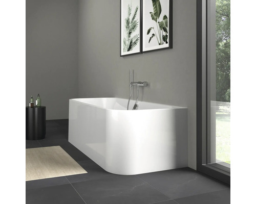 Rechthoekig bad met rondingen DURAVIT Happy D,2 80 x 180 cm wit glad 700318000000000