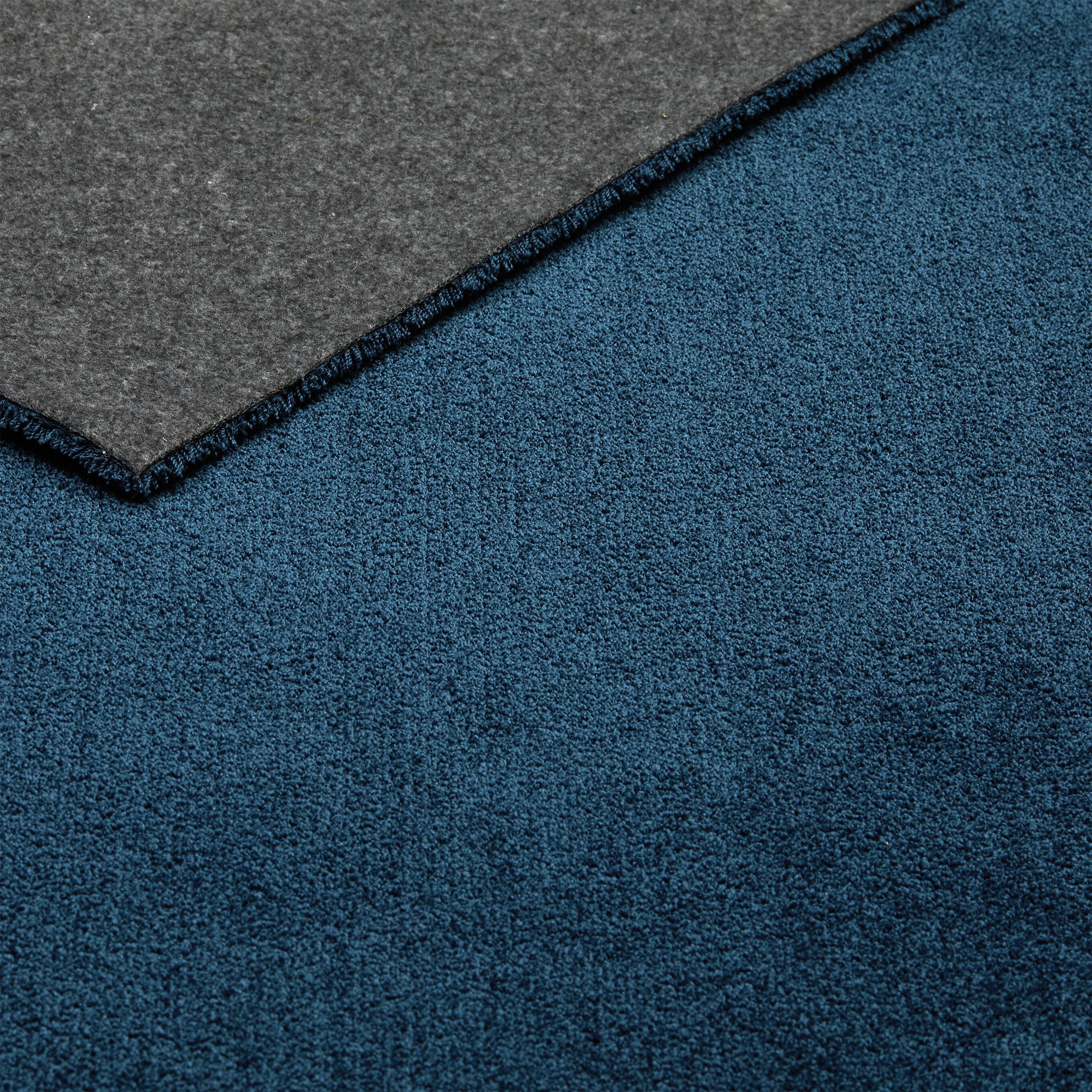 COSY FEEL Teppich - blau / B: 80.0 cm x T: 150.0 cm x H: 1.1 cm