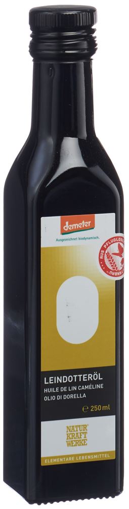 NATURKRAFTWERKE Leindotteröl<br>250 ml, Flasche, Öl, nativ Demeter