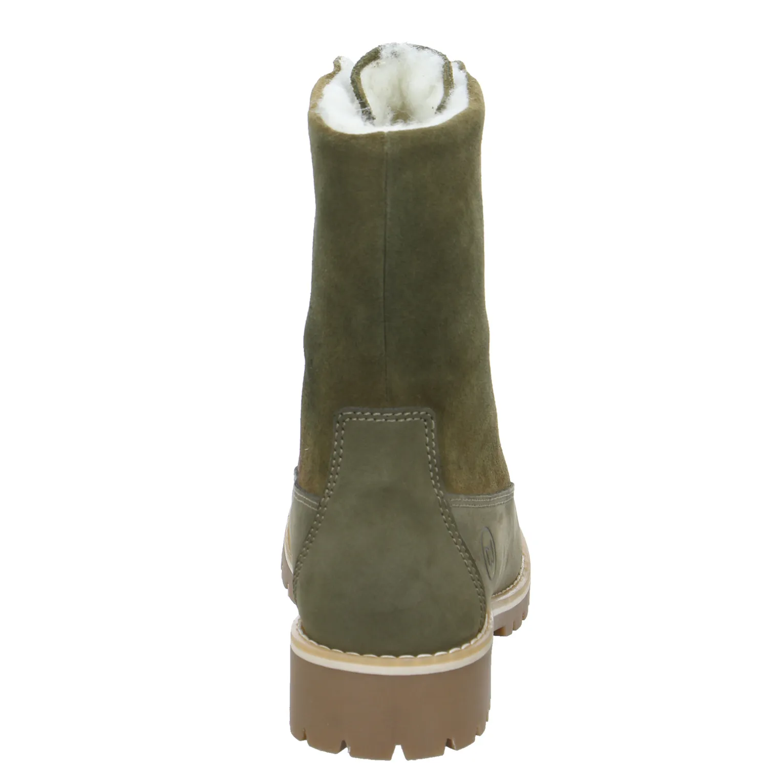 SCHUHENGEL Boot Olive Leder