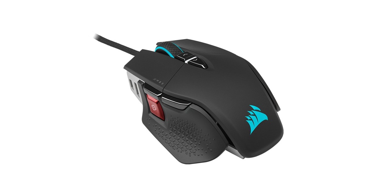 CorsairM65 RGB ULTRA gaming muis  (Zwart, 100 - 26.000 dpi)