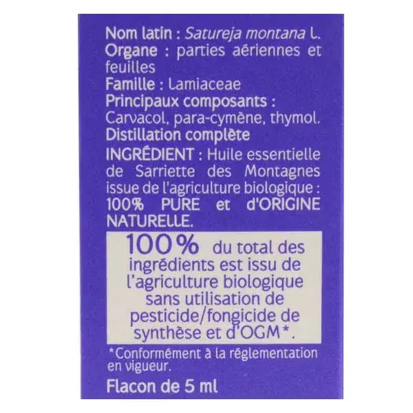 Naturactive Huile Essentielle Bio Sarriette des Montagnes 5ml