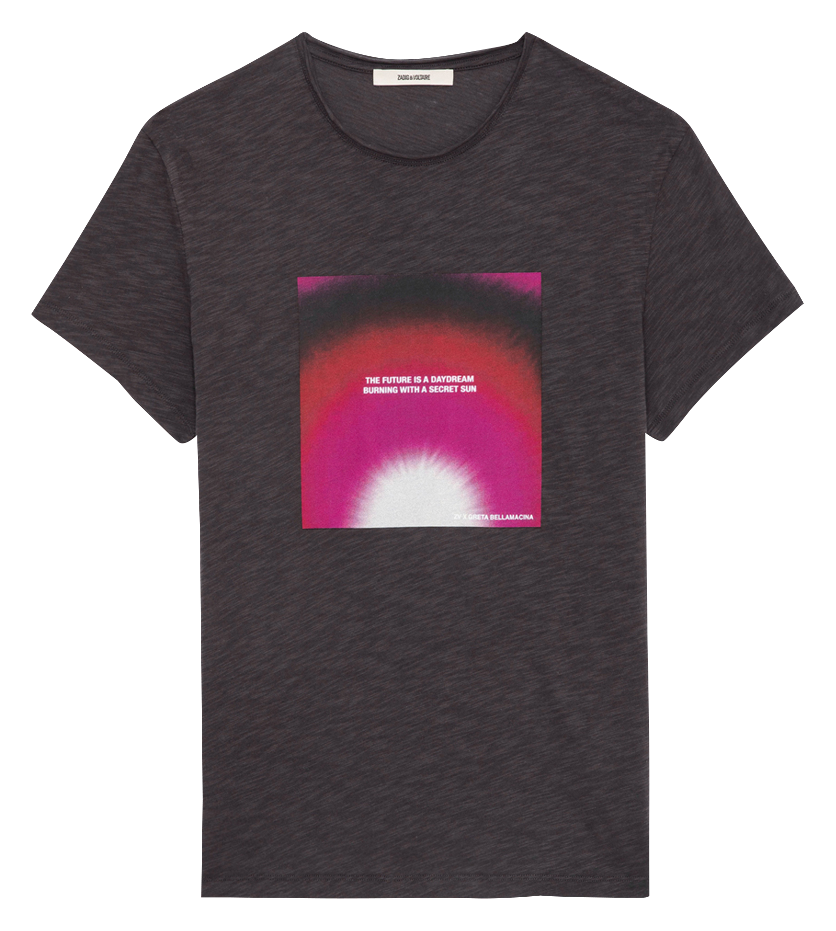 TOBY - Tee-shirt imprimé en coton bio | Gris