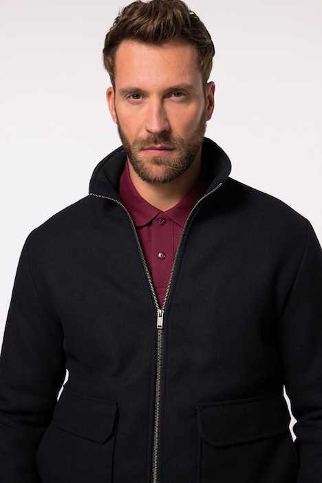 JP 1880 Bomberjacke, Wolle, Collegekragen, bis 7 XL