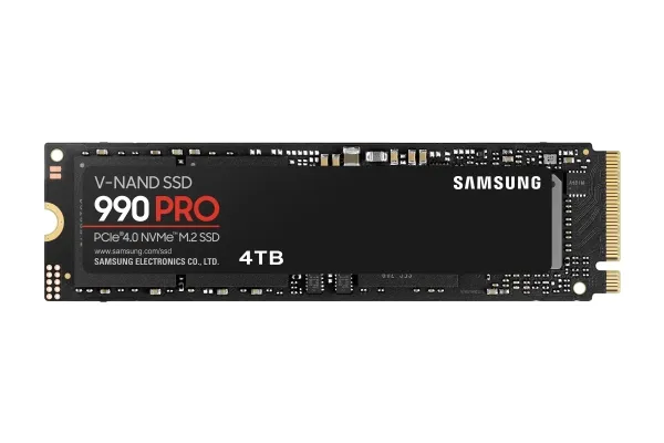 Samsung 990 PRO MZ-V9P4T0BW - SSD - krypteret - 4 TB - intern - M.2 2280 - PCIe 4.0 x4 (NVMe) - 256-bit AES - TCG Opal Encryption