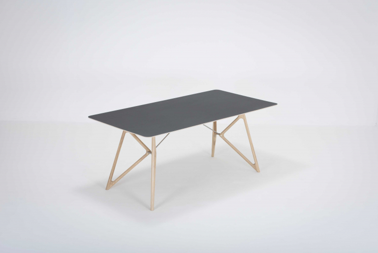 Gazzda Tink Tafel linoleum 180x90 whitewash Dark Olive