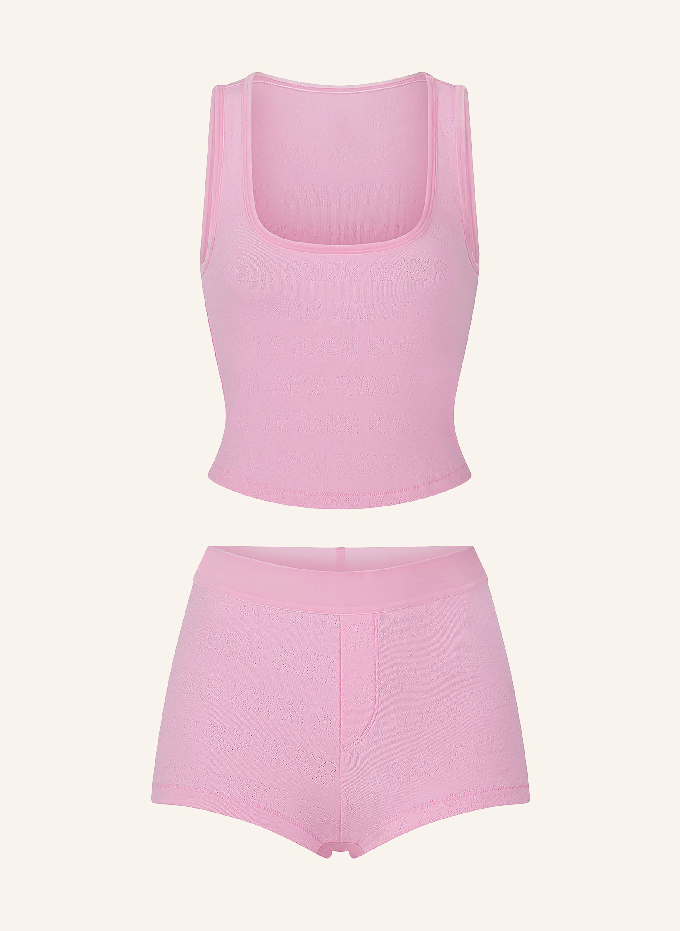 SKIMS Shorty-Schlafanzug POINTELLE