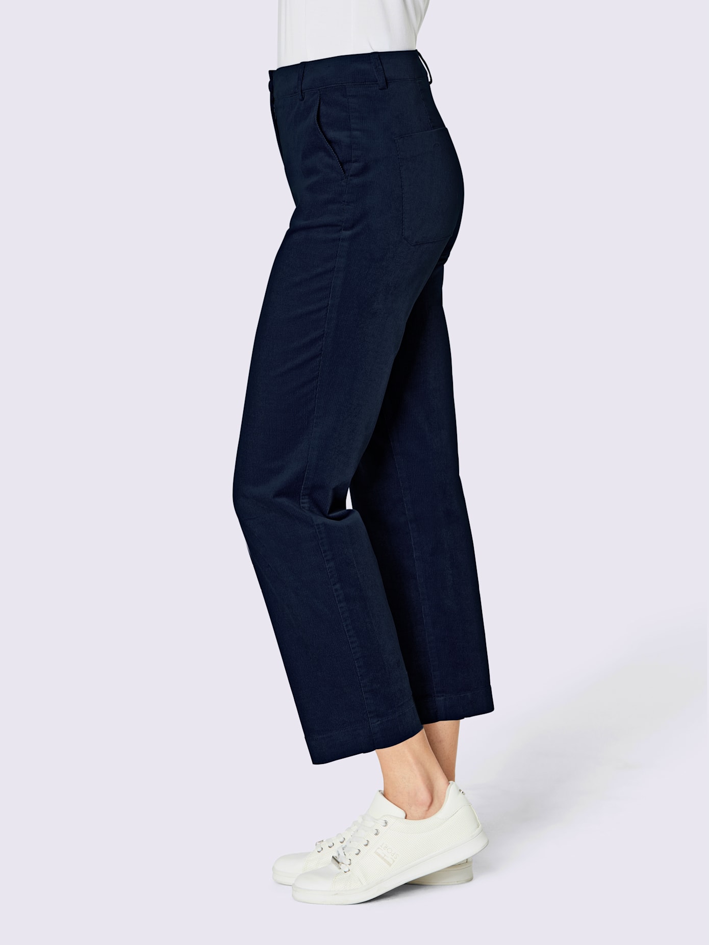 Pantalon velours côtelé coton/modal ultra-doux avec modal