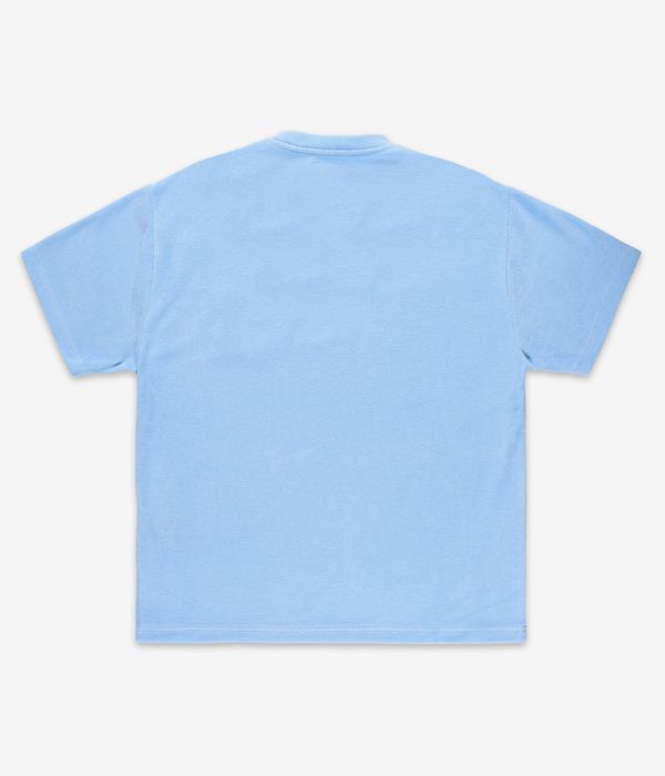 Blue Flowers Towling T-Shirt (pale blue)